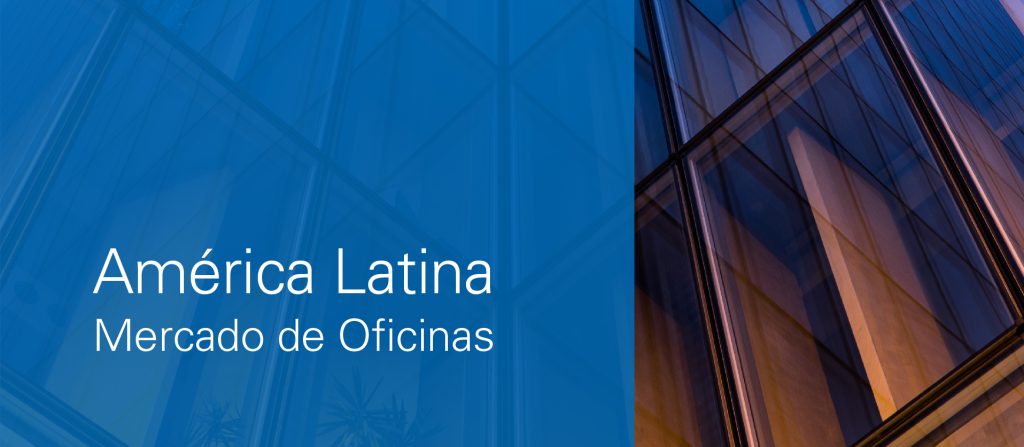 Fachada de edificio de oficinas con texto que indica la categoría de América Latina