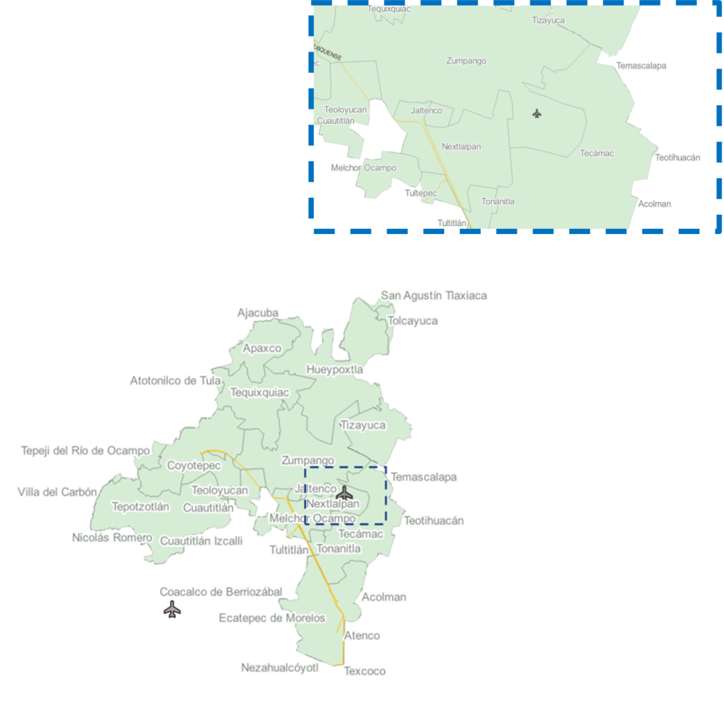 Mapa de Ubicación AIFA